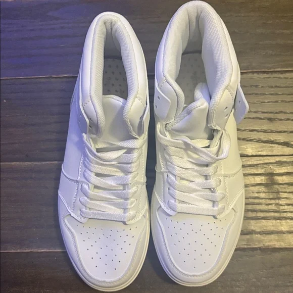 Pretty little thing White High-Top Sneakers - Classic Athletic Style - Picture 6 of 8